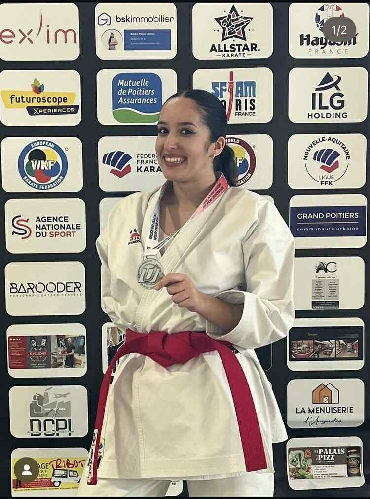 Championnat Interrégional UNSS Karaté Katas- Andréa GASPAR 2ème senior à Poitier le 29/01/26