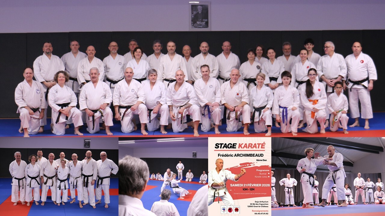 Stage Karaté organisé par Fudokan KC Onet-le-Château et KC Millau le 21-02-2026