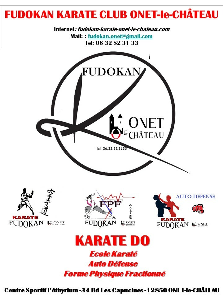 Affiche Fudokan KC Onet-le-Château