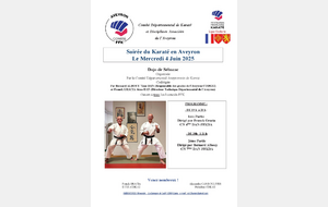DDKDA12 - Soirée du Karaté en Aveyron (stage)le 04 Juin 2025 à Sébazac