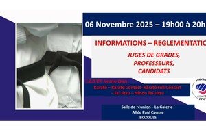 CDK12- Réunion Informations CODG12 - Règlementations Grades CN1 à CN4 -Bozouls - 06/11/2025