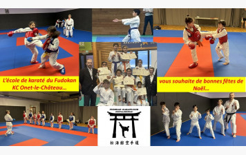 Bonnes Fêtes de Noël par l'école de karaté