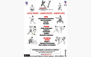 Affiche section Karaté Fudokan KC Onet-le-Château -  Ecole Shotokan
