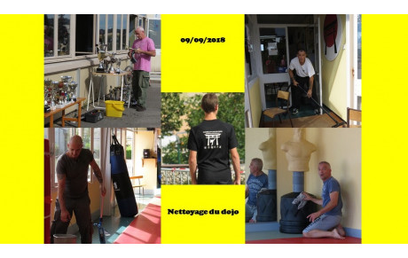 Nettoyage du club de début de saison 2018/2019