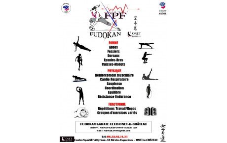 Affiche section FPF Fudokan KC Onet-le-Château