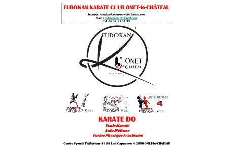 Affiche Fudokan KC Onet-le-Château
